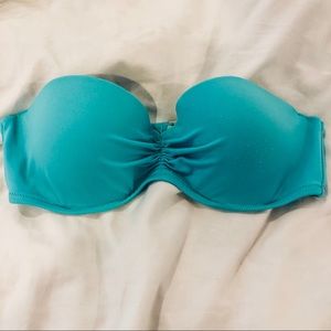 VS Blue Bandeau Bathing suit Top